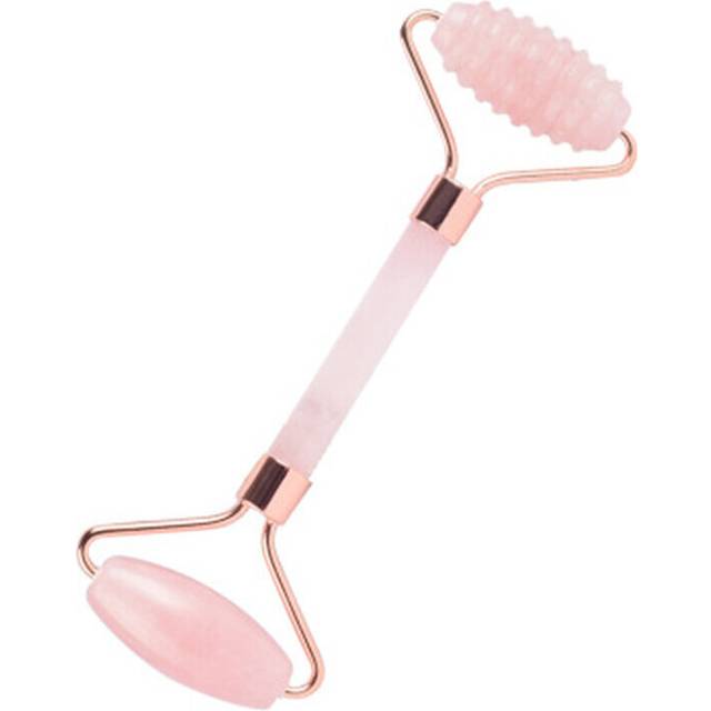 New Rose Quartz Face Roller Pink Crystal Jade Roller Jade Facial Massager With Spikes Anti Wrinkle Skin Care Massage Roller