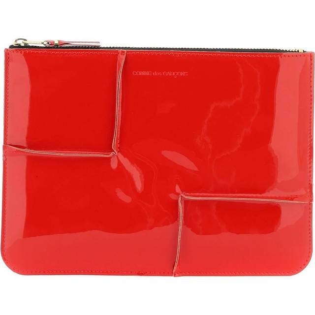 Comme des Garçons, Väska, Dam, ONE Size, Stilren dragkedja plånbok - red (ONE SIZE)