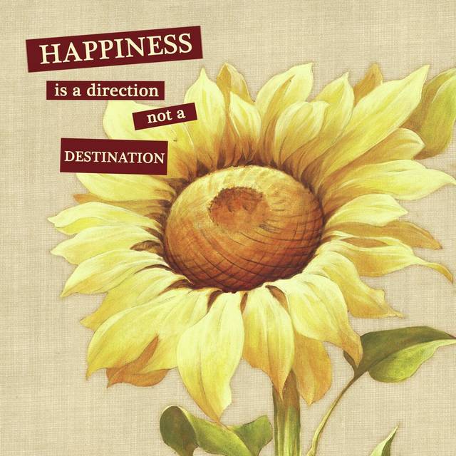 Happiness Sunflower - Wrapped Canvas Painting Print (76cm H x 76cm W x 3.8cm D)