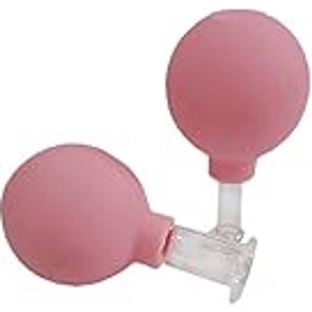 2 vakuum koppkoppar set gummihuvud glas anti-celluliter massage koppset ansikte rejuva