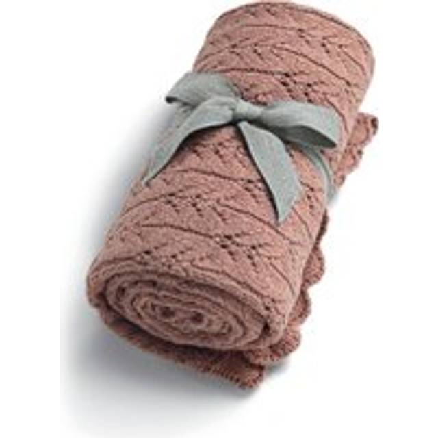 Knitted Blanket - Welcome to the World Wildflower - PINK