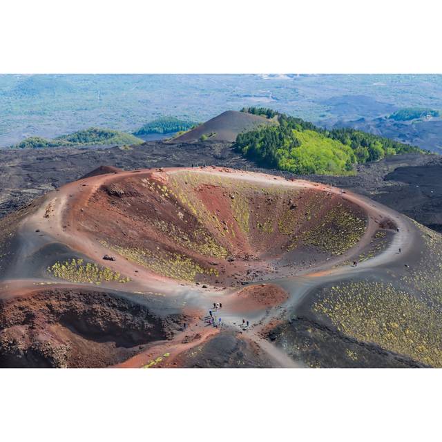 Silvestri Crater at Mount Etna on the Island of Sicily, Italy - Wrapped Canvas Photograph (81cm H x 122cm W x 3.8cm D)