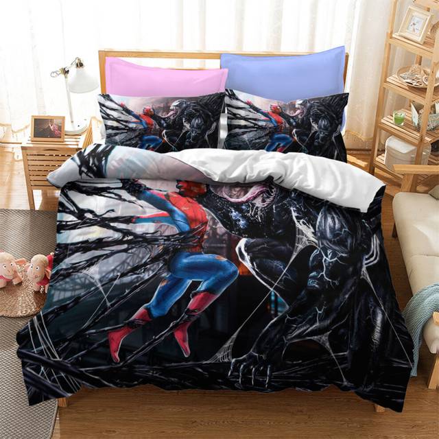 (Style 07, Single) Spider-Man Bedding Single Double King Duvet Cover