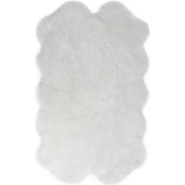 Habitat Plain Shimmer Shaggy Rug - 180x110cm - Grey
