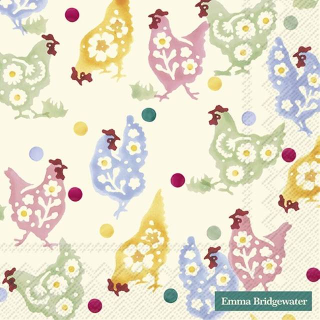IHR Easter Spring Chickens Lunch Paper Napkins 20-Pack Disposable 3-Ply
