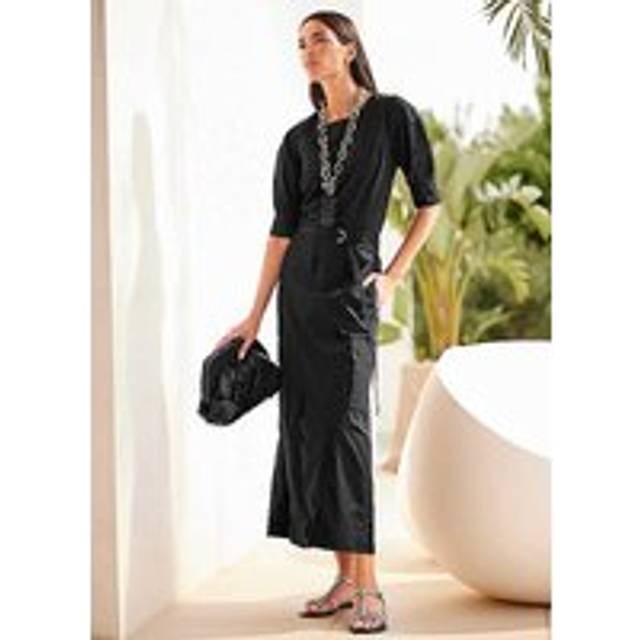 Heine Casual Slip-On Skirt - Black
