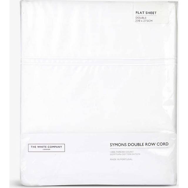 The White Company Symons Egyptian-cotton Flat Sheet Emperor - WHITE