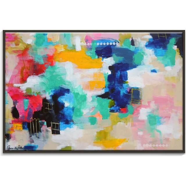 &#39;House Picket Fence&#39; Framed Painting on Canvas (102cm H x 152cm W)