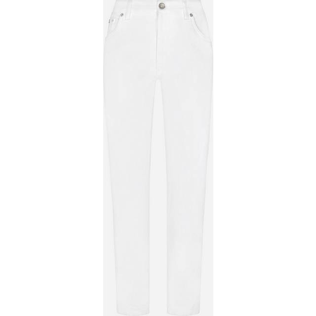 Dolce & Gabbana, Slim-fit Jeans, female, White, XS, Denim Fashion Jeans