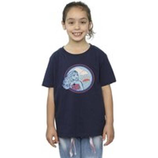 (9-11 Years, Navy Blue) Disney Girls Moana Sunset Cotton T-Shirt