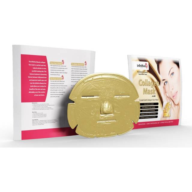 10 x New Infinitive Beauty Crystal 24K Gold Powder Gel Collagen Face Mask Masks Sheet Patch, Anti Ageing Aging, Skincare, Anti Wrinkle,...