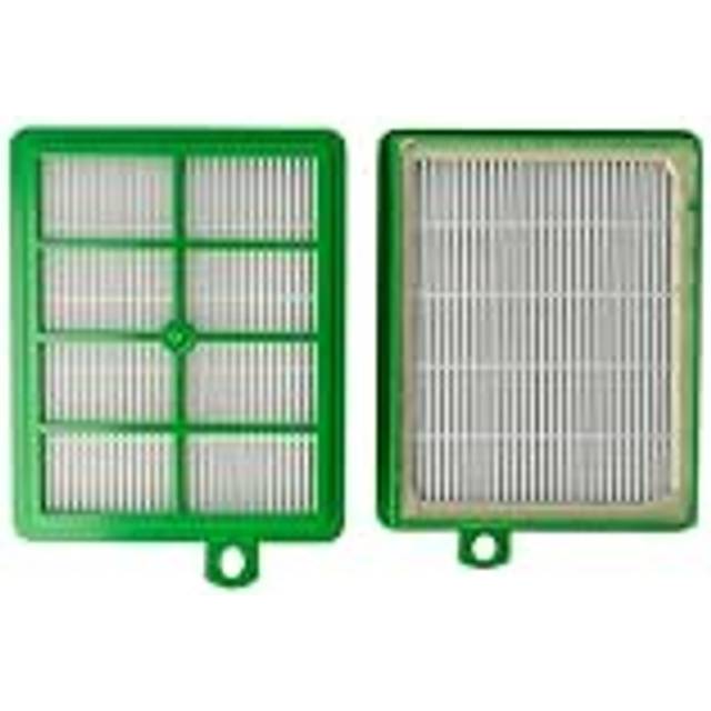 vhbw 2 st. ersättning allergi Hepa 13 filterset kompatibel med Philips Performer FC9166, FC9167, FC9168, FC9169, FC9170, FC9171, FC9172, FC9173 ersättning för AEF 12, H12