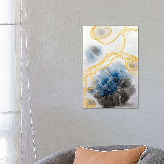 Coastal Watercolor Abstract IV by Irena Orlov - Wrapped Canvas Painting (66.04 cm H x 45.72 cm W x 3.175 cm D)