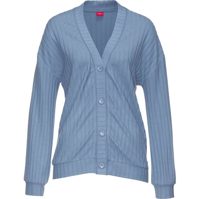 s.Oliver Cosy Lounge Cardigan - Dusty Blue