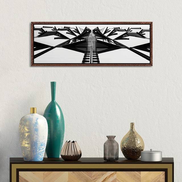 Scraper Look Up - Classic Wood Framed (12&#34;H x 36&#34;W)