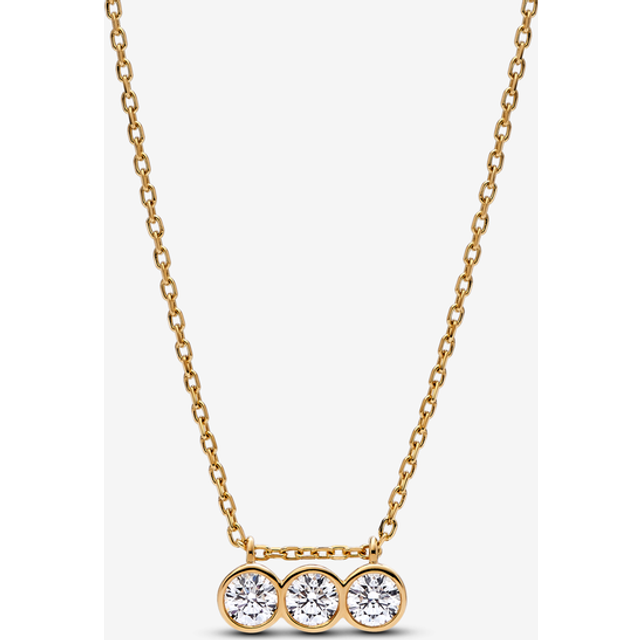Pandora Era Bezel 14K 0.45 Ct. Tw. Lab-Grown Diamond Necklace