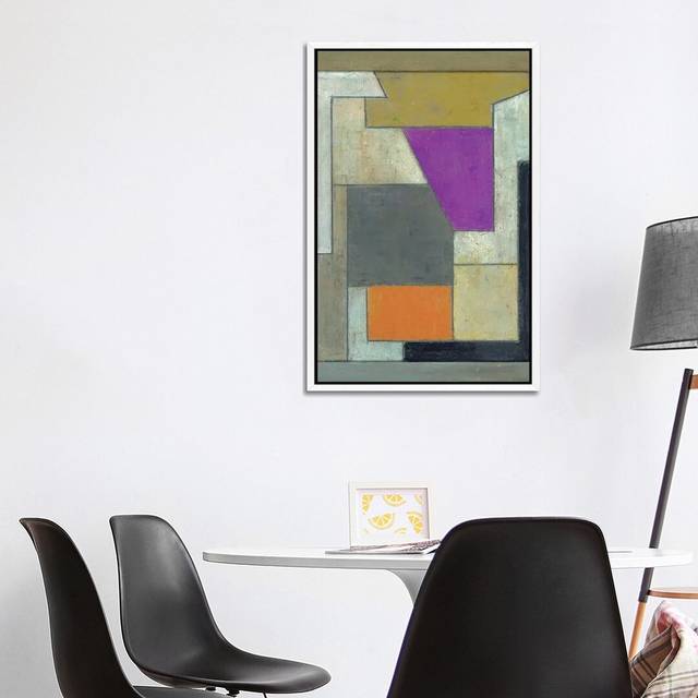 Small Studies Twenty Six by Stephen Cimini - Painting Print on Canvas - White Framed (101.6cm H x 66.04cm W x 3.81cm D)