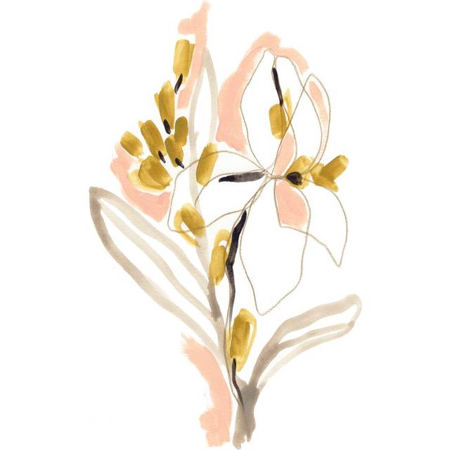 Liminal Floral IV - Painting - Wrapped Canvas (46cm H x 30cm W)