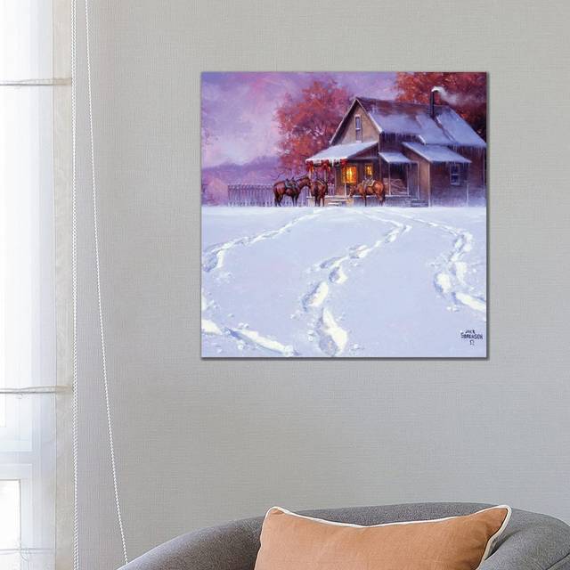 All Tracks Lead Home for the Holidays by Jack Sorenson - Wrapped Canvas Art Prints (66.04cm H x 66.04cm W)