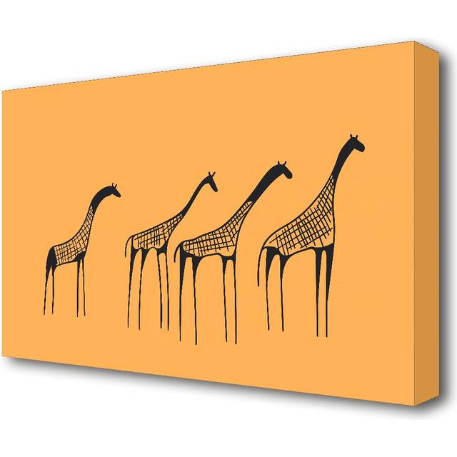 &#39;African Giraffe&#39; - Wrapped Canvas Painting Print (66 cm H x 101.6 cm W x 4.4 cm D)