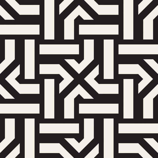 Hainsworth Repeating Geometric Stripes Tiling by Samolevsky - Wrapped Canvas Graphic Art (91cm H x 91cm W x 3.8cm D)