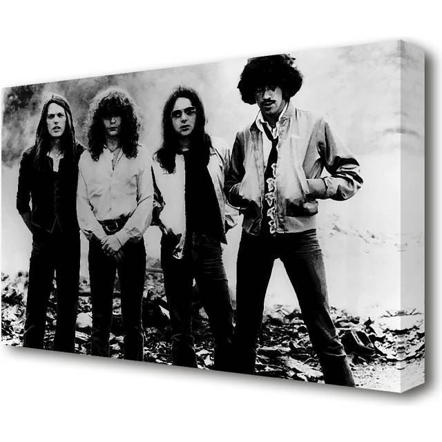 Thin Lizzy - Wrapped Canvas Photographic Print (81.3 cm H x 121.9 cm W x 4.4 cm D)
