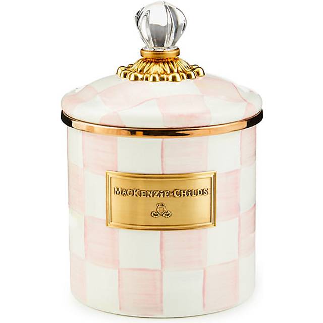 Mackenzie-Childs Rosy Check Small Canister