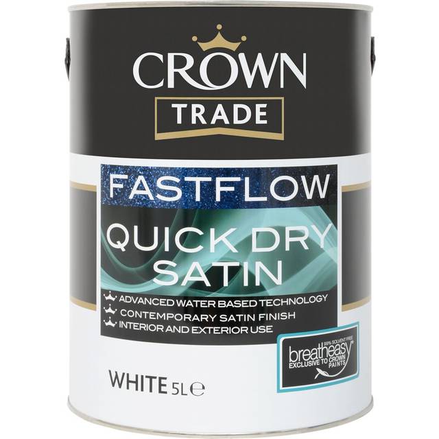 Crown 5ltr Trade QD Fastflow White Satin