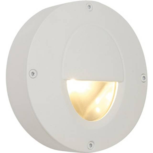 Ansell Calisto White LED Surface Low Level Wall Light 3000K