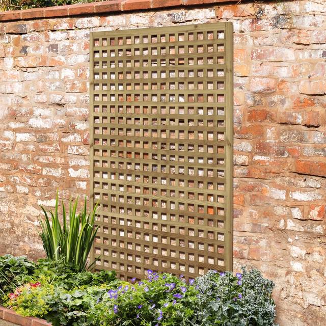Forest Garden 4ft High Forest Premium Framed Trellis - Pressure Treated - Panels
