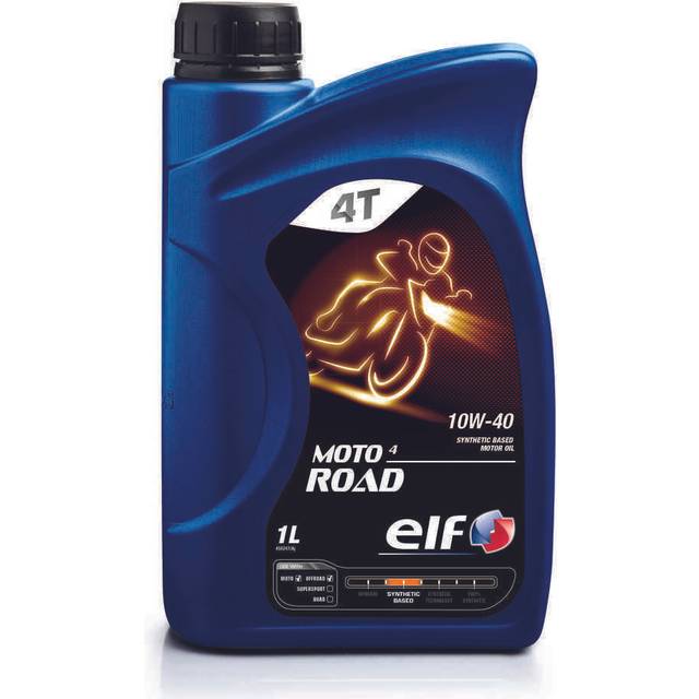 Elf moto 4 road 10w-40 10w40 synthetic based motorcycle engine oil 1l 1 litre