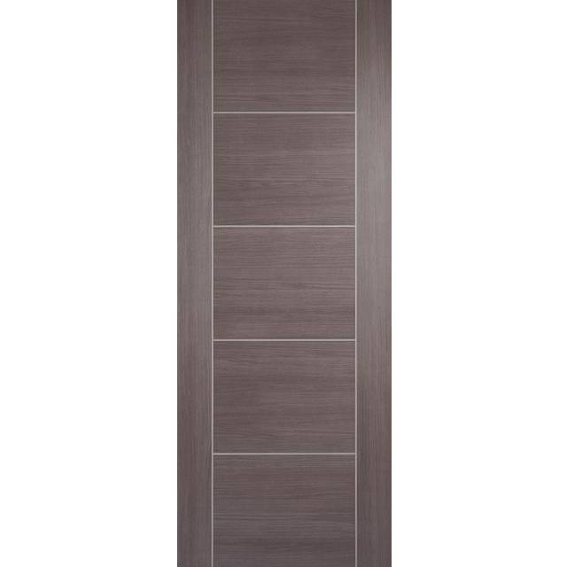 LPD Vancouver Medium Grey Laminate - Prefinished Internal Door (Size: 1981 x 686mm, Thickness: 44mm, Fire Door: Yes)