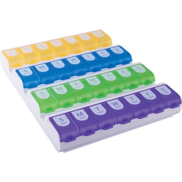 Ezy Dose  Weekly 4/Day with Easy-Fill Medtime Planner  1 Count