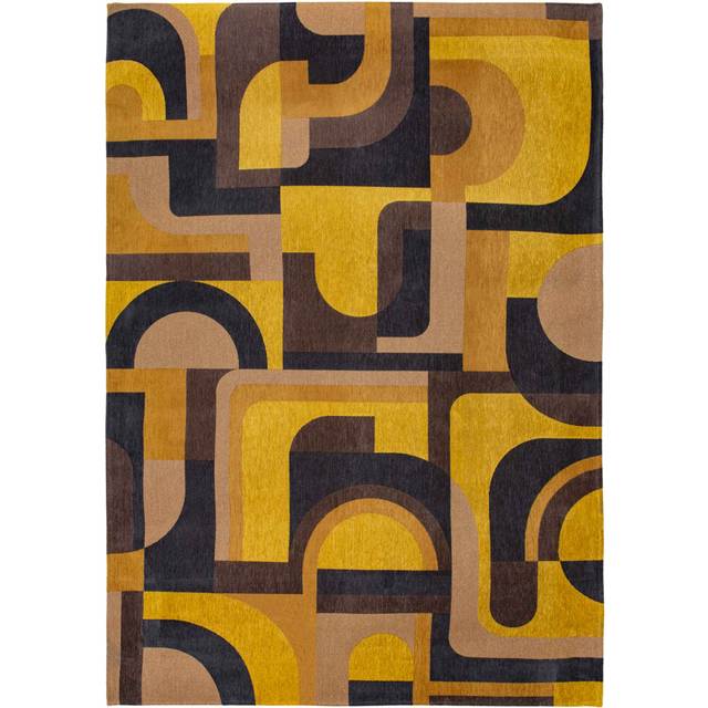 Yellow/Grey/Blue Rug - Blue;Yellow (Rectangle 280 x 390cm)