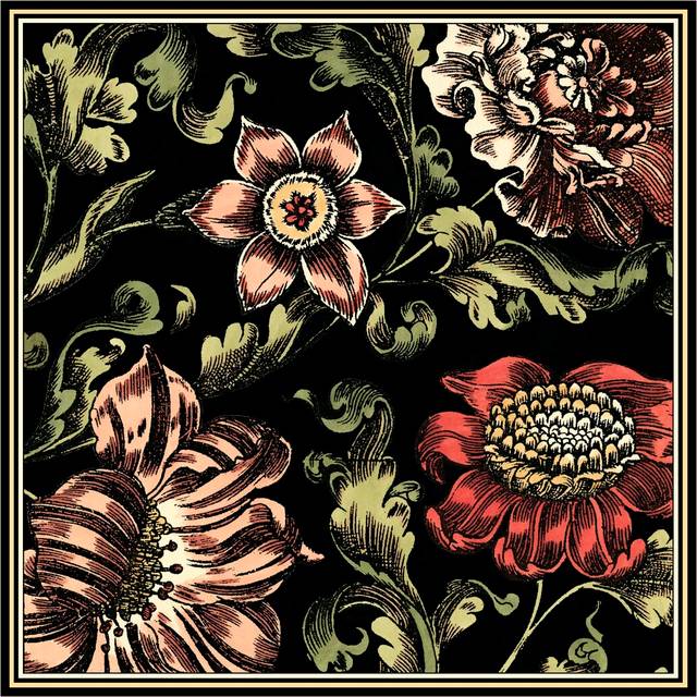 Floral Fancy III - Wrapped Canvas Painting (30cm H x 30cm W)