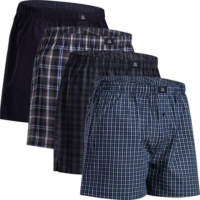 DANISH ENDURANcE MenAs Boxers  4 Pack Organic Woven cotton Boxers for Men  Loose  Breathable & Lightweight Boxer Shorts