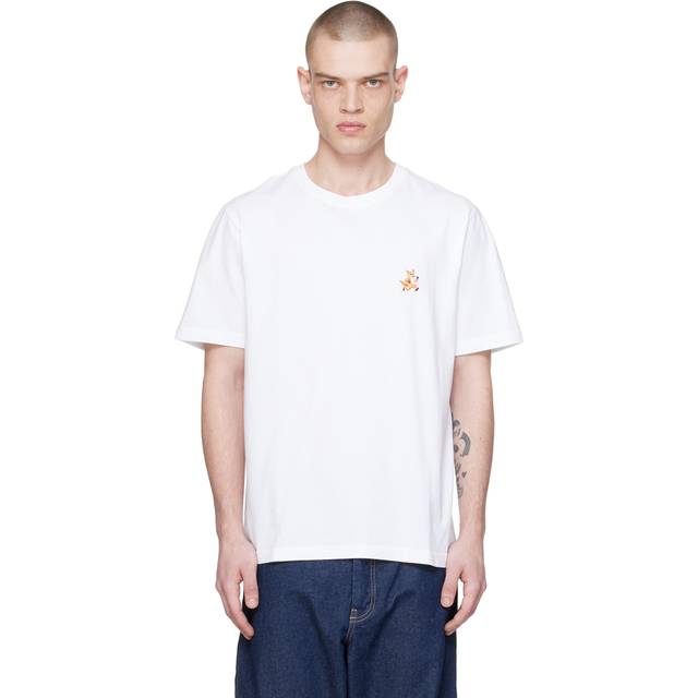 Maison Kitsuné-T-Shirts Bianco-Uomo