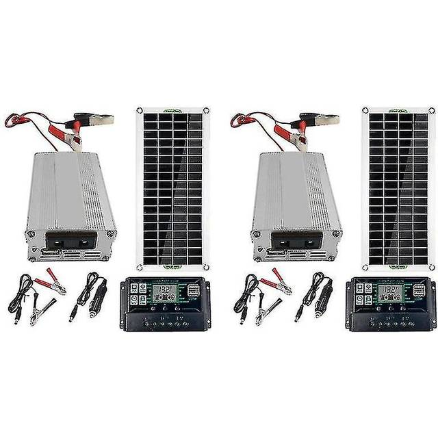2x 200w Solar Panel Kit 12v To 220v Battery Charger Rv Travel Trailer Camper Van With 100a Controller