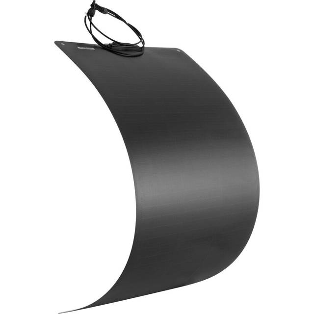 100W 12V Monocrystalline Solar Panel Flexible 245 Degree Bendable For RV Tent Roof Boat Cabin Marine Camping 44.49 x 20.47 x 1.26 inches