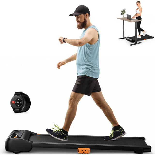 Treadmill 2-in-1 Under Desk Walking Pad With LED Panel & 12 Programs