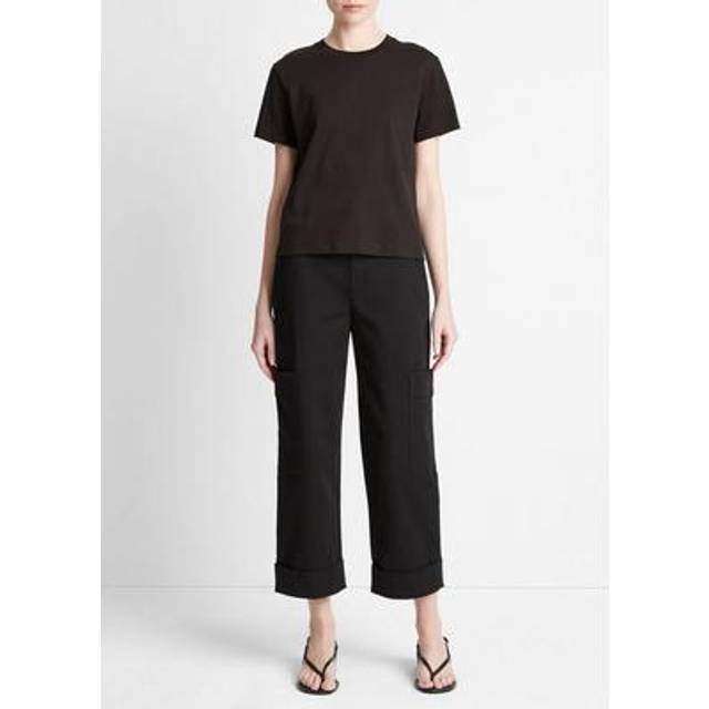 Vince, T-Shirts, female, Black, XS, Classic Navy Knit Shirt