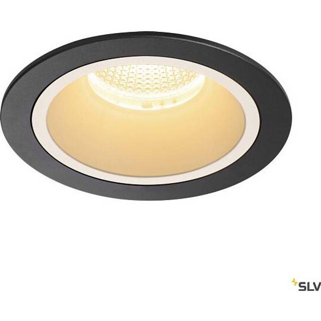 SLV Numinos Dl L Indoor LED Recessed Ceiling Light Black/White 3000K 55°