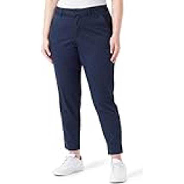 KAFFE Curve Leana Chino 7/8 Trousers, Navy