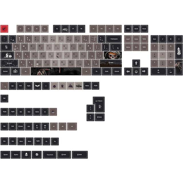 150 Keys Pbt Keycap Halloween Oem Profile Backlit For Rgb Mechanical Keyboard
