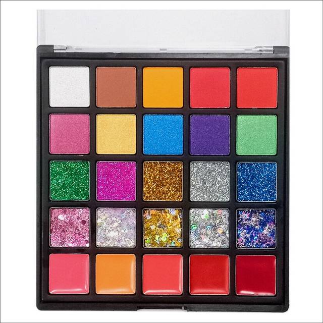25 Colors Shimmer Eyeshadow Palette Waterproof Glitter Eyeshadow Cosmetic Women Beauty Colorful Eye Makeup