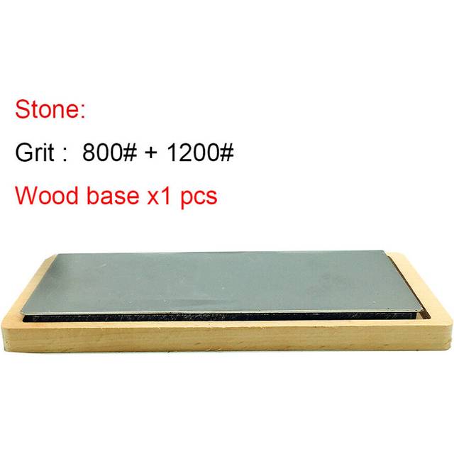(a-Light Grey) 80-3000# diamond Bar Block double sides knife sharpener professional kitchen tools sharpening stones grinding with wood base