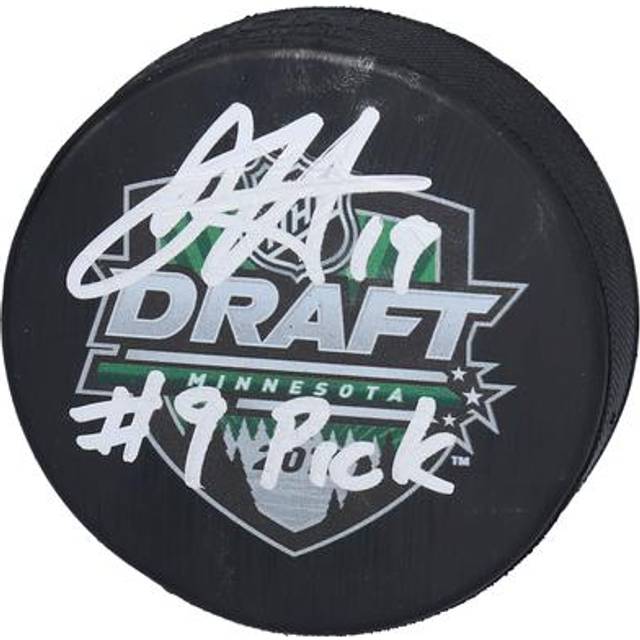 Dougie Hamilton Carolina Hurricanes Autographed 2011 NHL Draft Logo Hockey Puck with "#9 Pick" Inscription