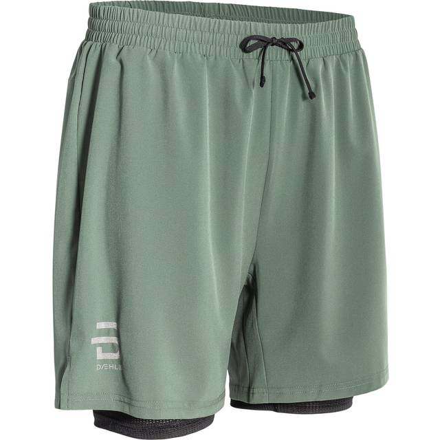 Dahlie Shorts Run 2-In-1 M Löparshorts Dark Forest, M (M)