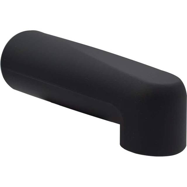 "Westbrass E507-1F-62 7"""""""" Reach Wall Mount Tub Spout  Matte Black"