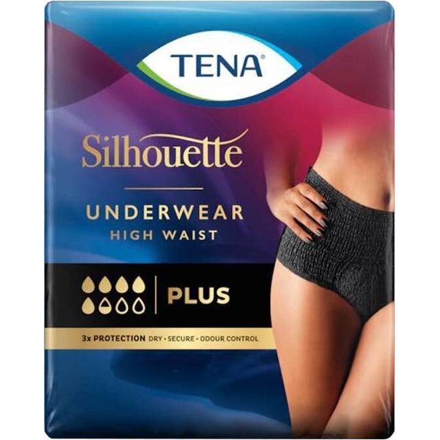 Inkontinensskydd allt-i-ett byxa - TENA Silhouette Plus Noir M - 36 st